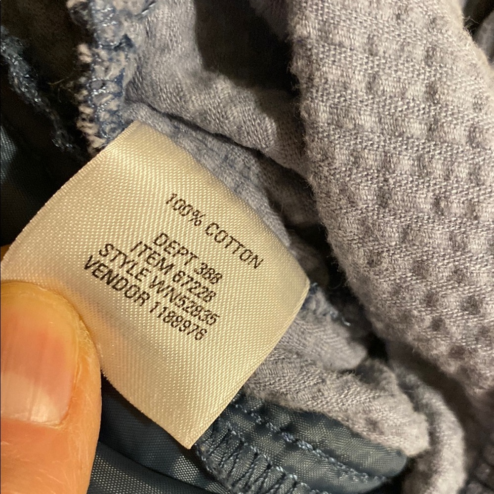 Nordstrom Blue Sleeveless Corduroy Vest With Stand-Up Collar View 4